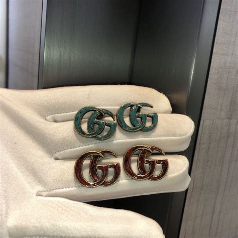 gucci studs fake|gucci jewelry gg logo.